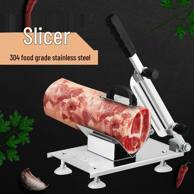 Stainless Steel Manual Frozen Meat Slicer