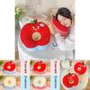 Breathable Ice Silk Hand Pillow With Embroidered Cartoon Design For Office And Library
