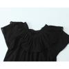 Timeless V-Neck Lace Trim French Ruffle Shirt – Sweet, Small, 2026 Style with Two Color Options, Short Sleeves