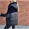 Stitching Cotton Jacket Zipper Jacket Lady Solid Color Down Cotton Winter Women Jackets Fashion Casual Style Cotton Clothes