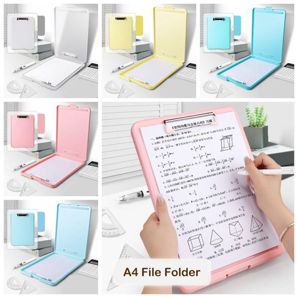 

Large Capacity Writing Clipboard A4 File Folder A4 File Folder 6 Color Memo Clip Board School D