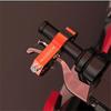 2 In 1 CNC Motorcycle Handlebar Lock Brake Handle Helmet Anti-theft Key Lock Red