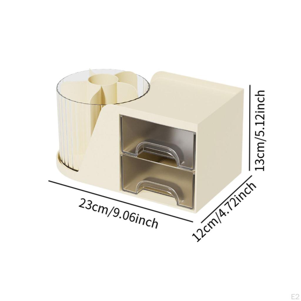 Desktop Stationery Organizer Rotating Desk Tidy Degree Rotation Pen Holder for Colored