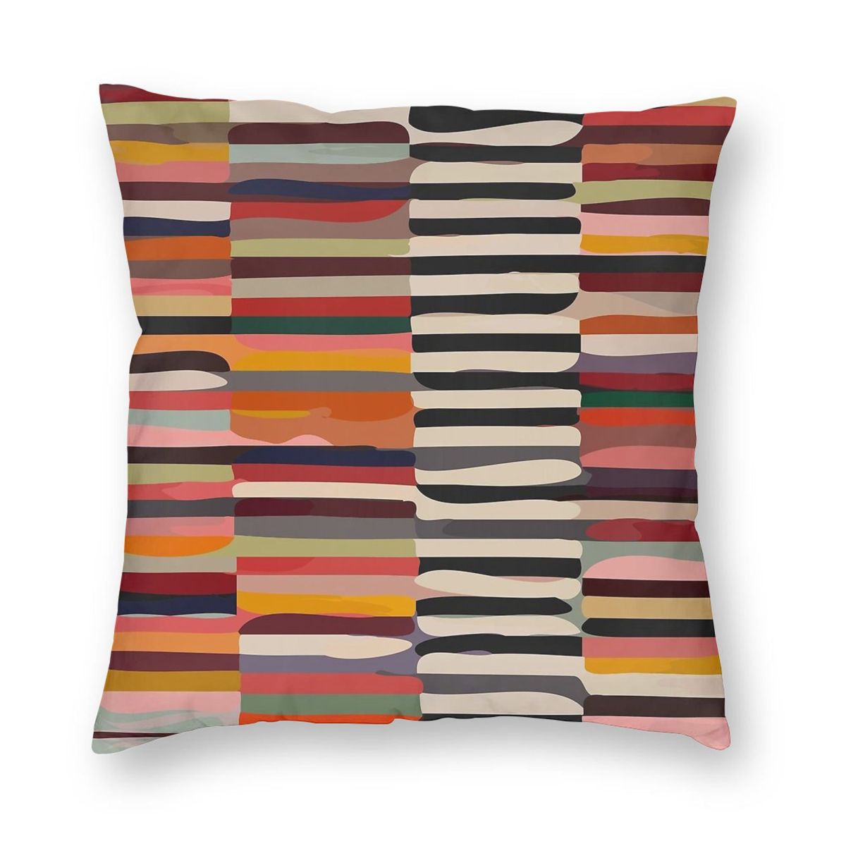 

Ethnic Scandinavian Square Pillowcase Polyester Linen Velvet Creative Zip Decor Throw Pillow Case Room Cushion Cover Wholesale 30x30cm 12x12in