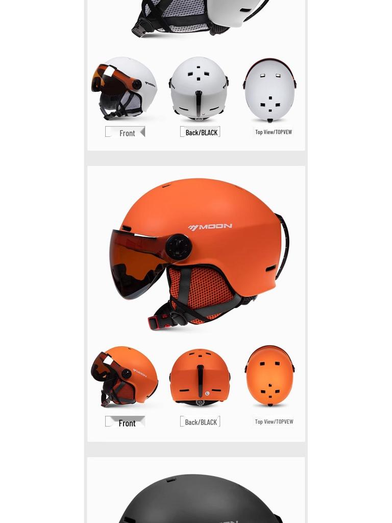 Unisex Skihelm mit Skibrille: Asiatische Passform, Stoßfest, Integrierte Formgebung für Rad- und Bergsicherheit