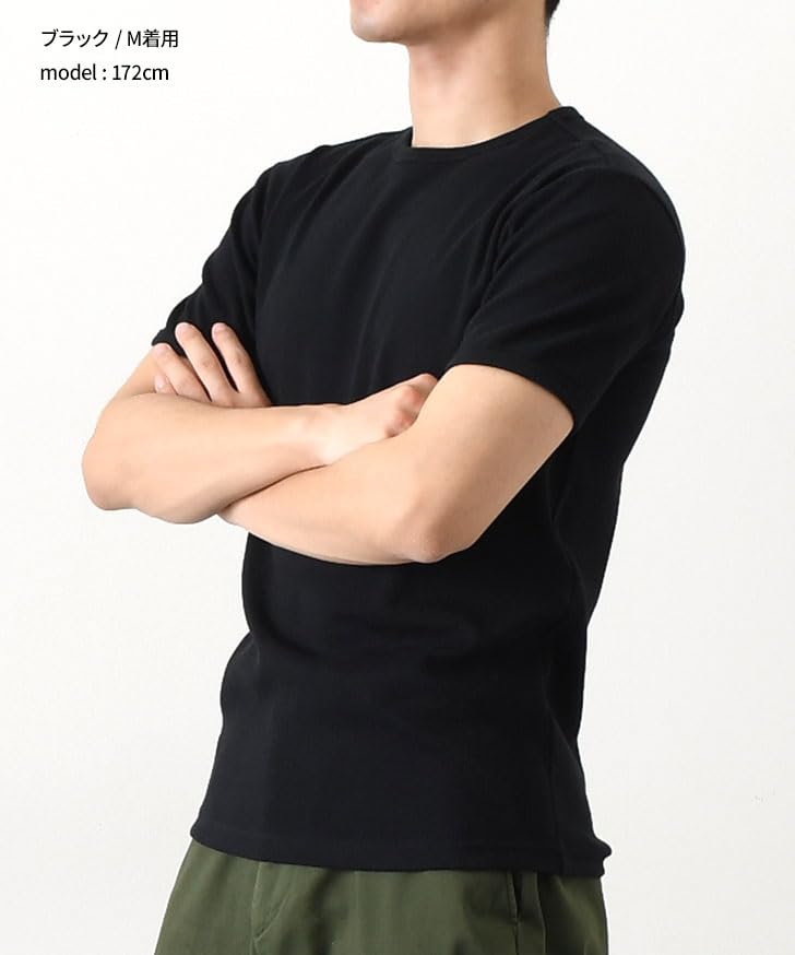 Avirex Daily Crew Neck Ribbed Short Royal T-Shirt, Sleeve, XL,