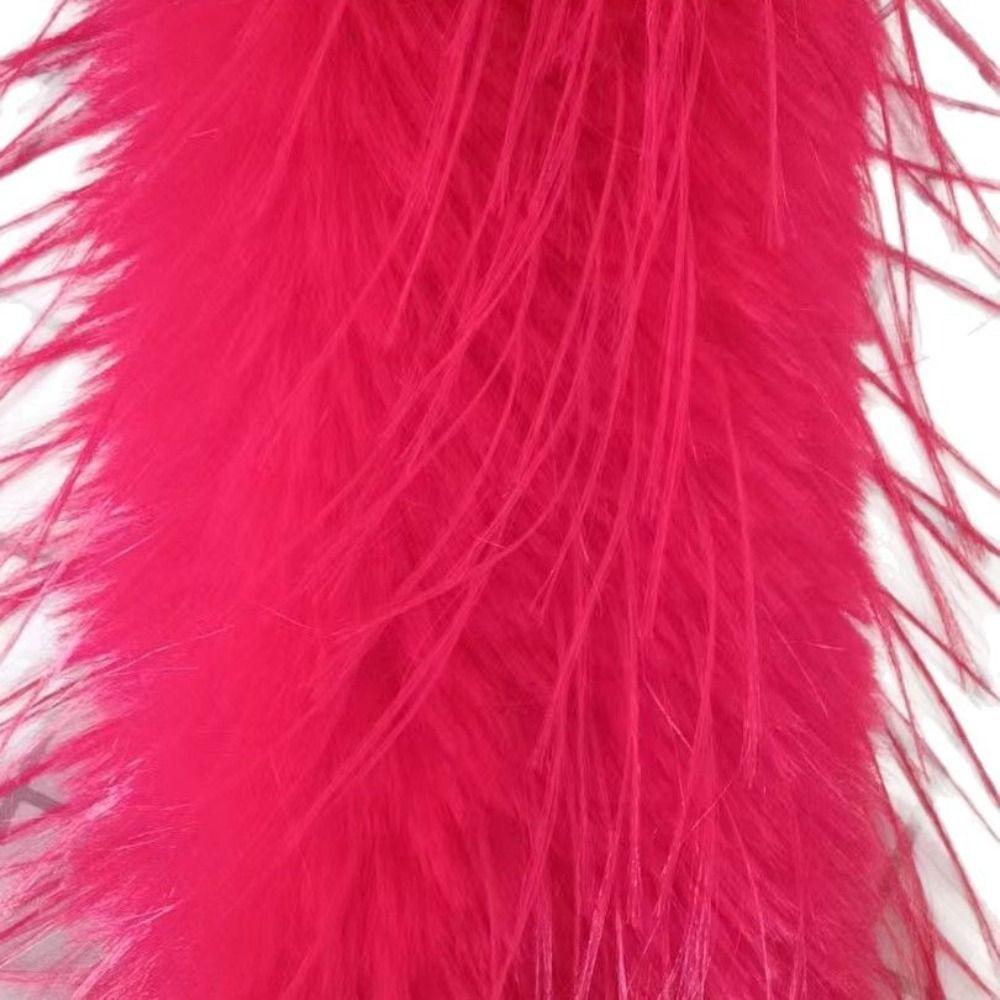 Imitation Mink Fur Plush Long Strip Scarf Thick Fluffy Soft Shawl Ladies Tassels Scarf Outdoor