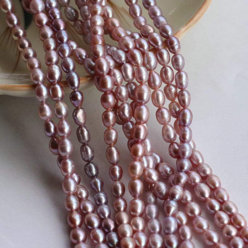 6mm Natural Pearl Rice Beads for Jewelry, Earrings, Bracelets & Hair Accessories DIY