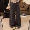 Loose Casual Pants Women Drawstring Wide Leg Pants Fashion Straight Leg Pants  Gym