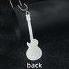 Drip guitar stainless steel necklace personality niche simple jazz rock music note long sweater chain
