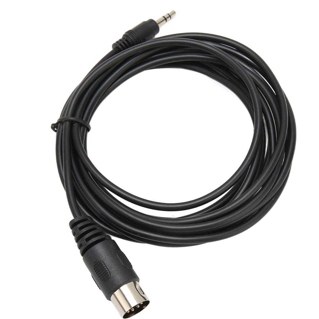 7 Pin Din Male to DC 3.5mm Male Cable Replacement Stereo MIDI DIN 7 Pin to 3.5mm Sound and Video Cable 9.8ft
