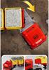 Large Alloy Cargo Transport Simulation Trailer Toy Truck for Kids
