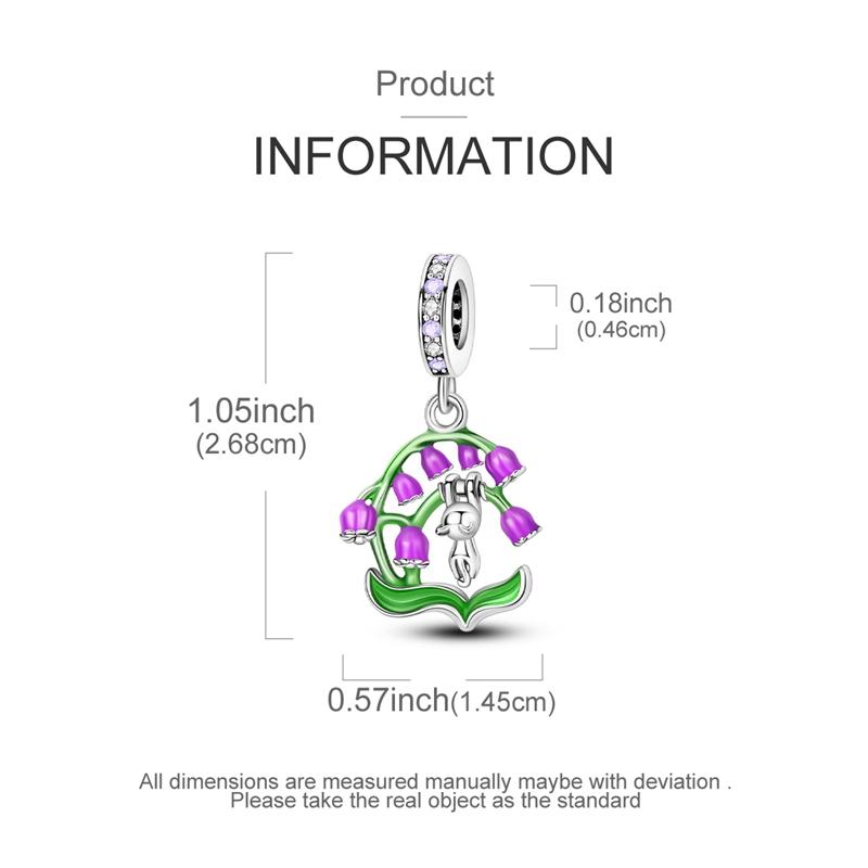 Charm Genuine Copper Tulip Butterfly Chameleon Pendant Piece Bead Elements Suitable For Authentic Bracelet Style For Women Jewelry Creation Present