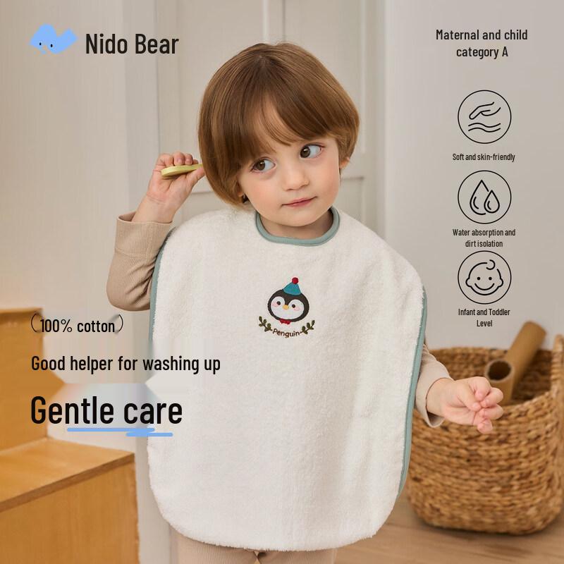 Nidoxiong Baby Waterproof Wash & Drool Bib 35x50cm