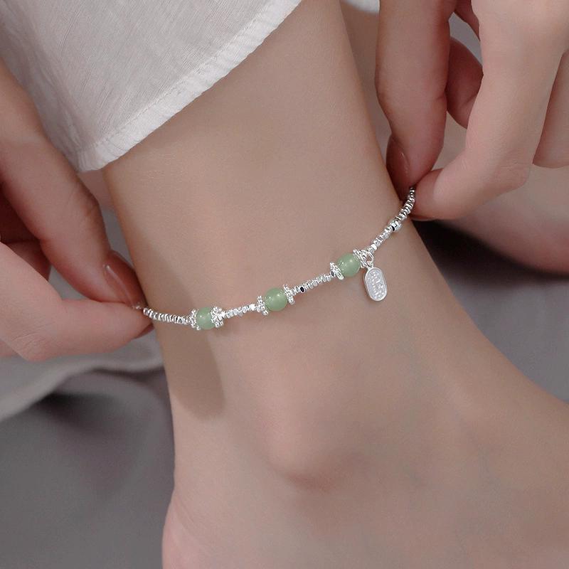 925  Silver Koi Fish Anklet Rope for Women Girl Cute Fashion Summer Jewelry Dropshipping Wholesale