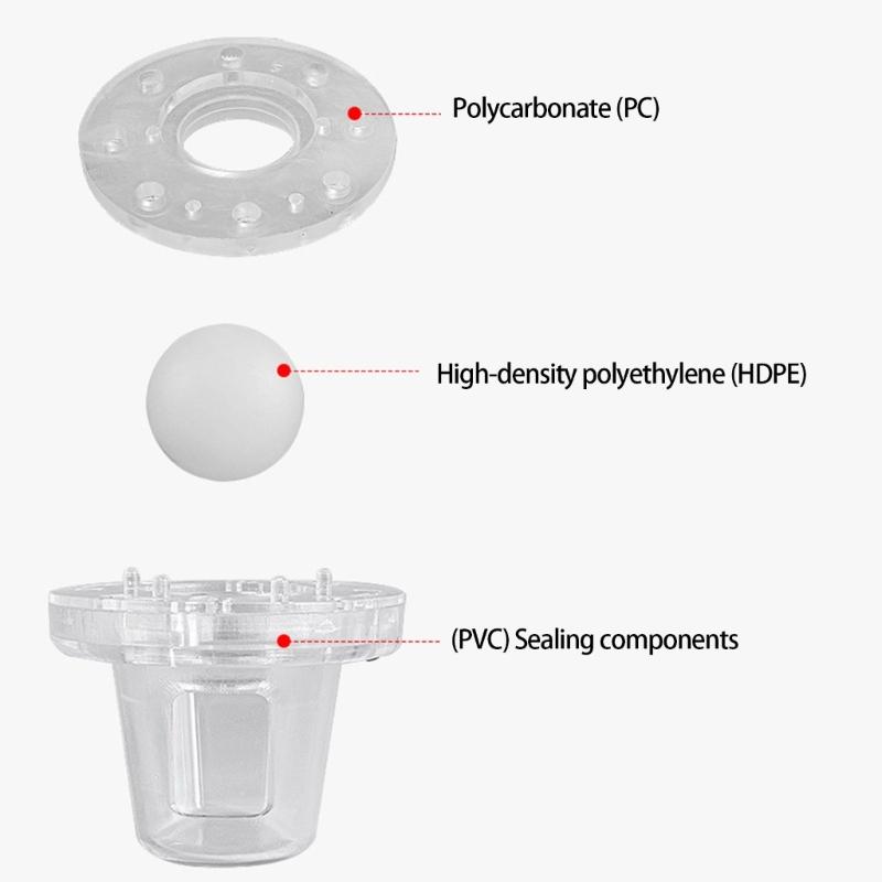 Replacement Kit Bailing Scuppers Boat Self Bailing Ball Scupper Valves Marine Valves Ball Drain Plug Easy Installation
