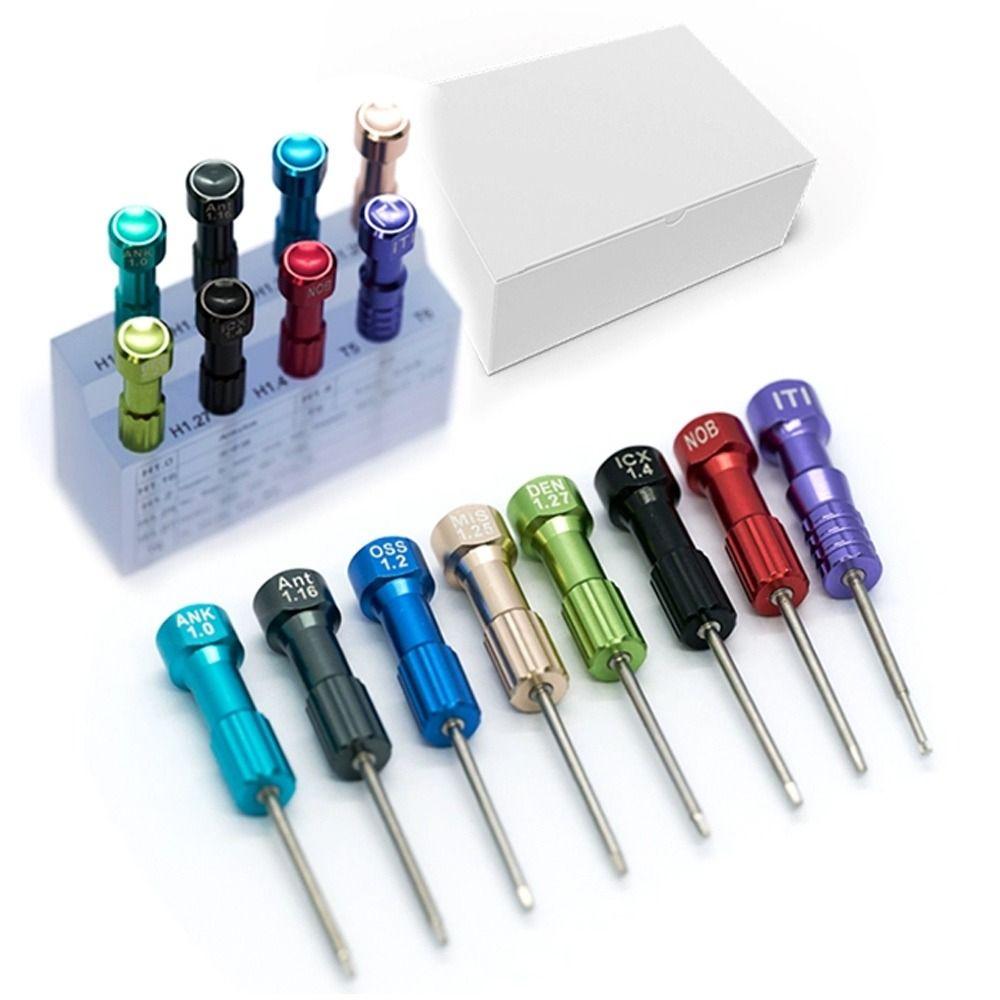 Mehrfarbiges Werkzeugset 6,2 cm Mikro-Schraubendreher Praktischer Technikerschraubendreher Dentallabor