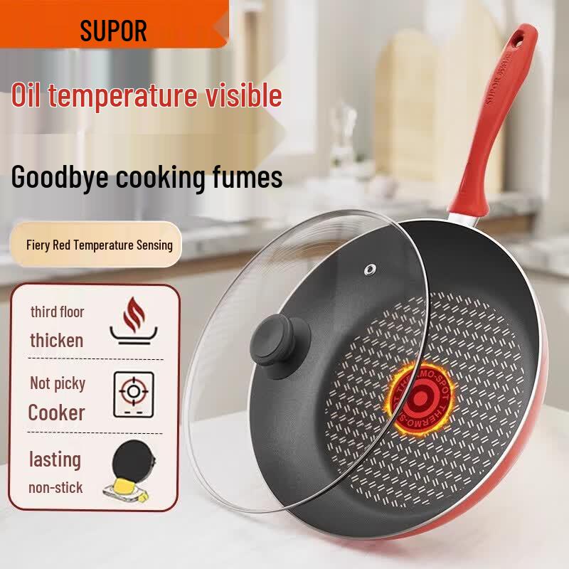 Supor Colorful Red Dot Non-Stick Frying Pan 26cm
