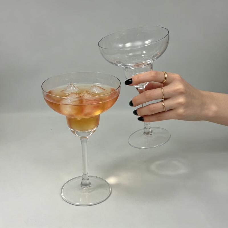 OLOEY Transparente Glasbecher im Margarita-Stil
