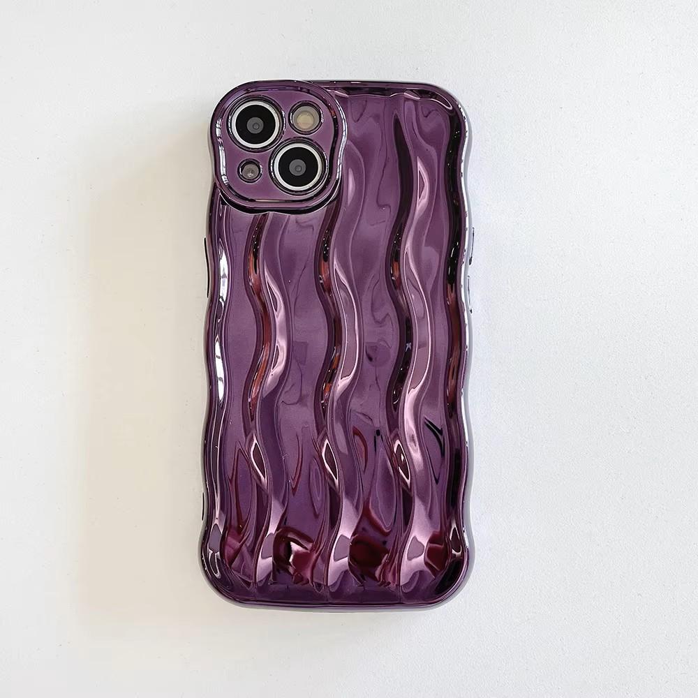 3D water ripple pattern Phone Case For iPhone 17 16 15 14 13 Pro Max 14promax 14pro Soft Shockproof Back Cover