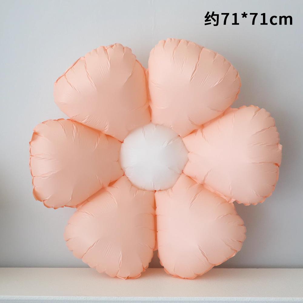 Candy Color Sunflower Daisy Flower Matte Modeling Aluminum Film Balloon Children'S Photo Year-Old Scene Decoration