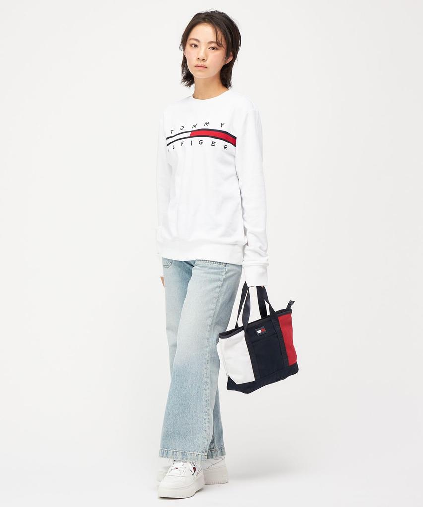 Tommy Hilfiger [Online Exclusive] Small Canvas Tote Bag 69J2863 NS Navy