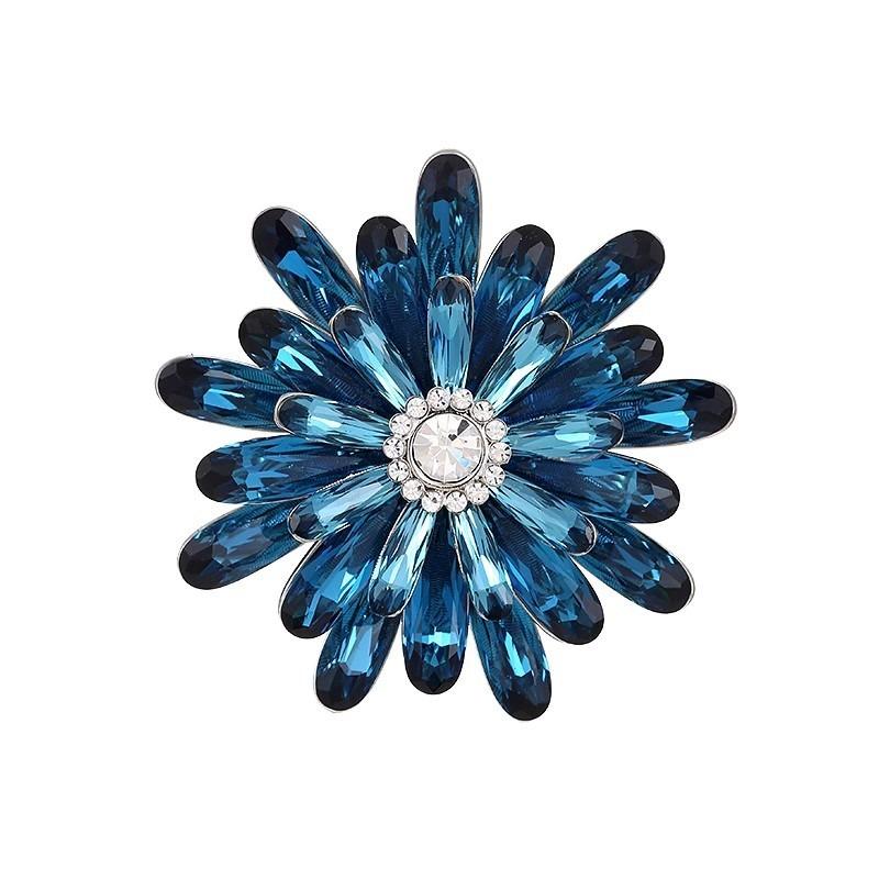 Canjing Blumenbrosche, eine hochwertige Damen-Luxus- und raffinierte Imitationskristall-Blumennadel