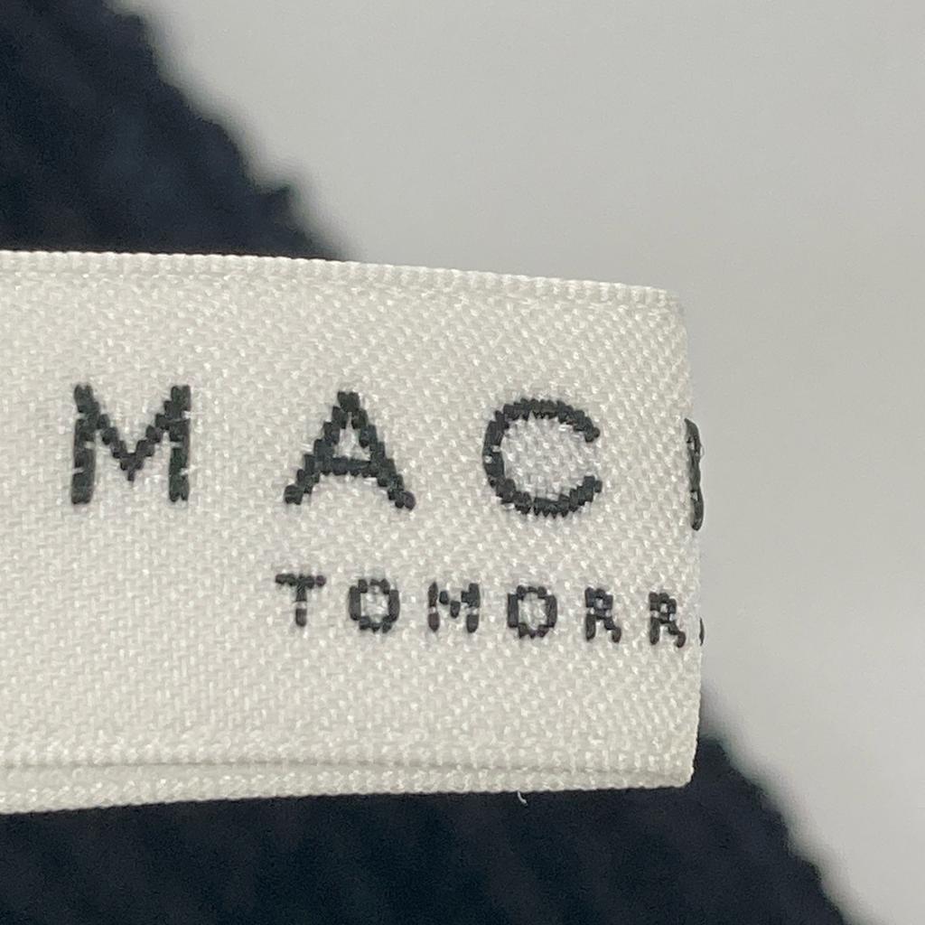 MACPHEE [Excellent condition/Made In 2011] 12-04-32-04503 Boucle Crepe Easy Straight Pants/ Bottoms 36 blackUsed