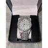 Used [GRA Certificate and Box Included] Iced Out Watch Moissanite