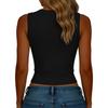 Women's Fitted And Comfortable V-Neck Sleeveless Vest Top