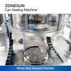 ZONESUN ZS-AFK500 Aluminum Caps Vacuum & Nitrogen Flushing Sealing Machine Industrial In-line