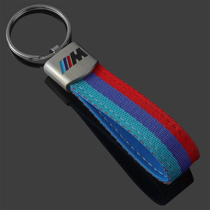 SYJH7 Synthetic Car Key Decor Key Ring Straps 3D Metal Keychain For BMW M Performance E46 E90 E60 F10 F30 E39 E36 F20 E87 G30 E92E91X5