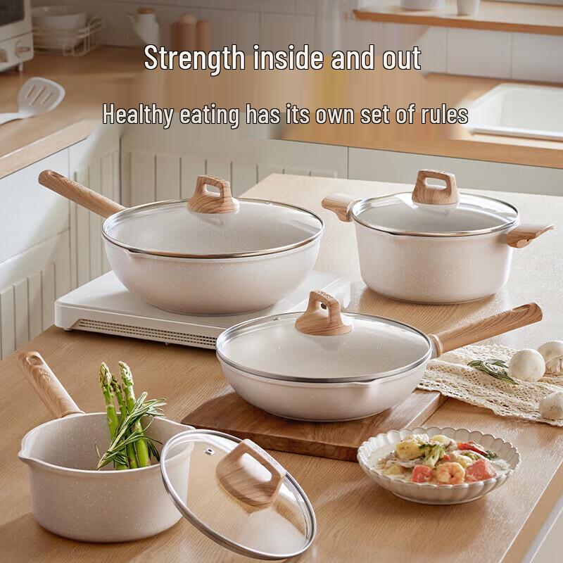 Supor Maifan Stone Non-Stick Pot with Steamer