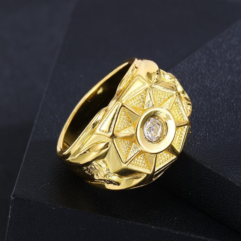 Luxury Synthetic Zirconia Men's Bold Fashion Engagement Ring Wedding Band Casual Party Accessory Father's Day Birthday Gifts