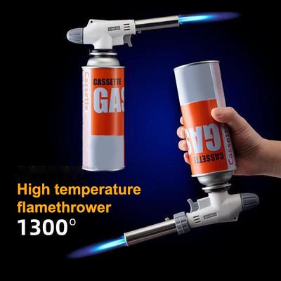 Torcia a Gas Saldatura Portatile Ugello Fiamma Bruciatore Butano Campeggio Esterno Barbecue Accendino Lanciafiamme Articoli da Cucina Attrezzatura per Saldatura