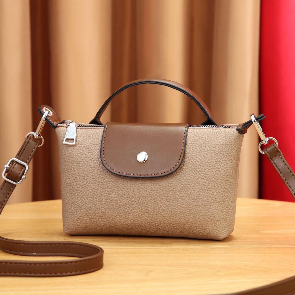 "Longxiong Ladies' PU Leather Shoulder Messenger Handbag"