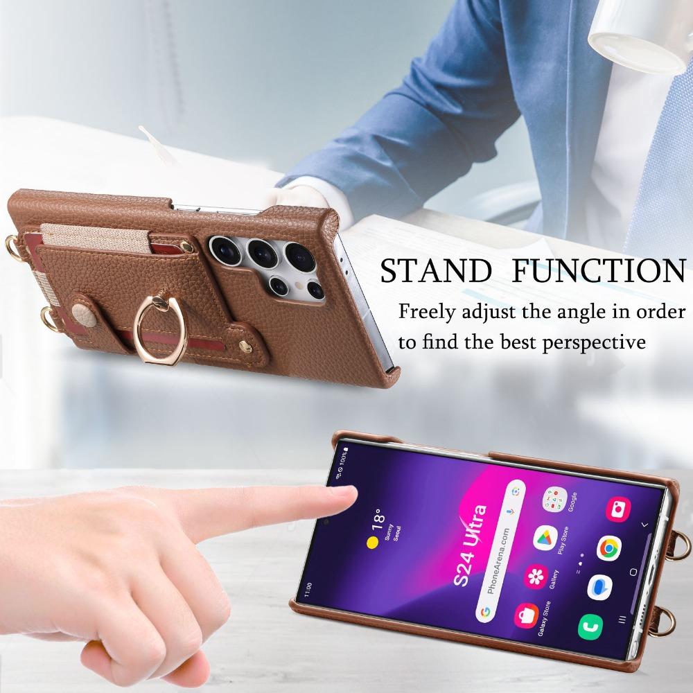 Crossbody Wallet with Card Holder Phone Case for Samsung S25 S24 Plus S23 S22 Ultra S21 FE A56 A36 A26 A16 A06 A55 A35 A15 Cover