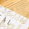 50Pcs Mini Paper Clips Music Note Shaped Paper Clip for Home Office Note Paper Clips Stationary Clips File Folders Clamp