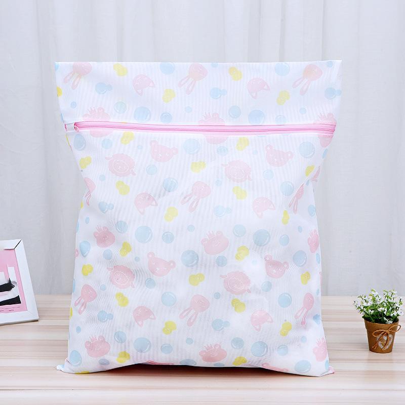 Laundry Bags Cute Print Rabbit Fine Mesh Clothes Storage Pouch Dirty Clothes Organizer Washing Bags For Washing Machine Bag