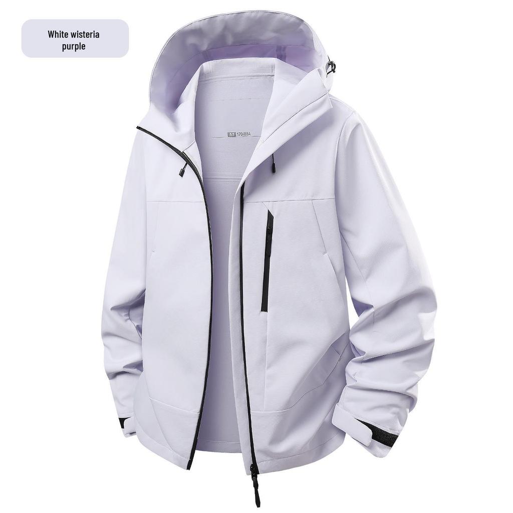 Unisex Hooded Windbreaker: Spring/Autumn Outdoor Sports Jacket and Mountaineering Coat