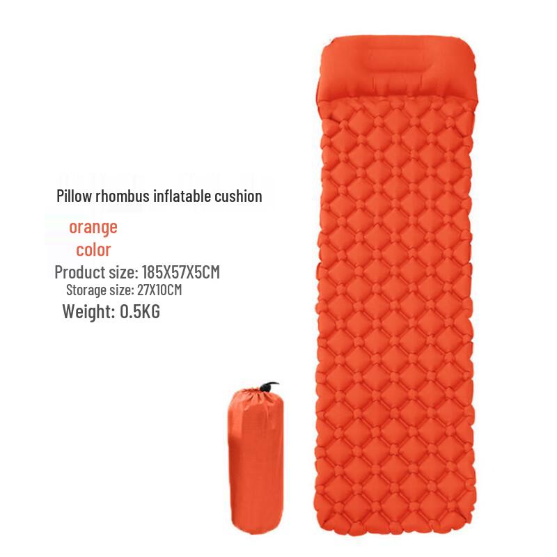 Outdoor Camping Self-Inflating Sleeping Pad with Pillow