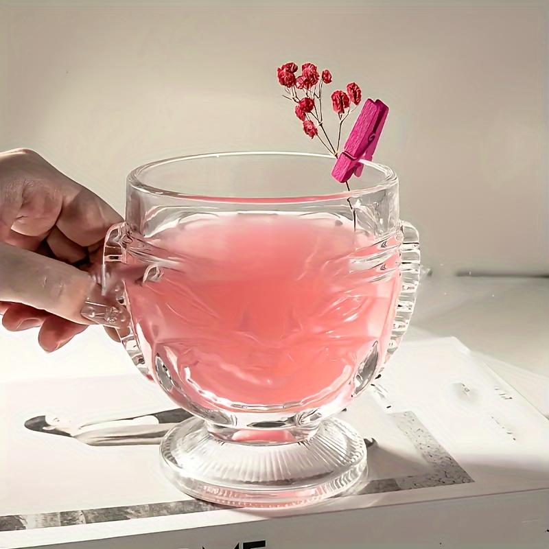 1pc Tiki Cocktail Glass Clear Wine Glass Creative Champagne Glasses Drinking Cups For Bar Pub Club Restaurant Home Use Drinkware (No Straw)