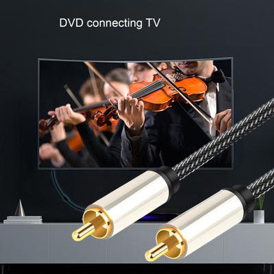Audiokabel Professionell Vergoldeter Stecker Kein Rauschen Stabile Übertragung Flexibel Reine Klangqualität Nylon Geflochtenes Kabel Digital