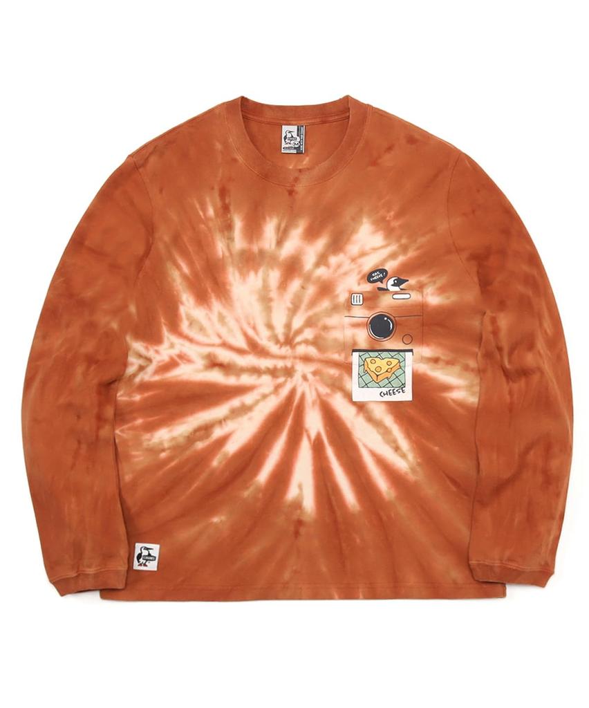 Chums Kapesní tričko s dlouhým rukávem z broušené bavlny