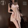 Sex Underwear Pure Girl Suspender Dress Women's Three-dimensional Flower Tube Top Nightdress Skinny Streamer Mesh Pajamas