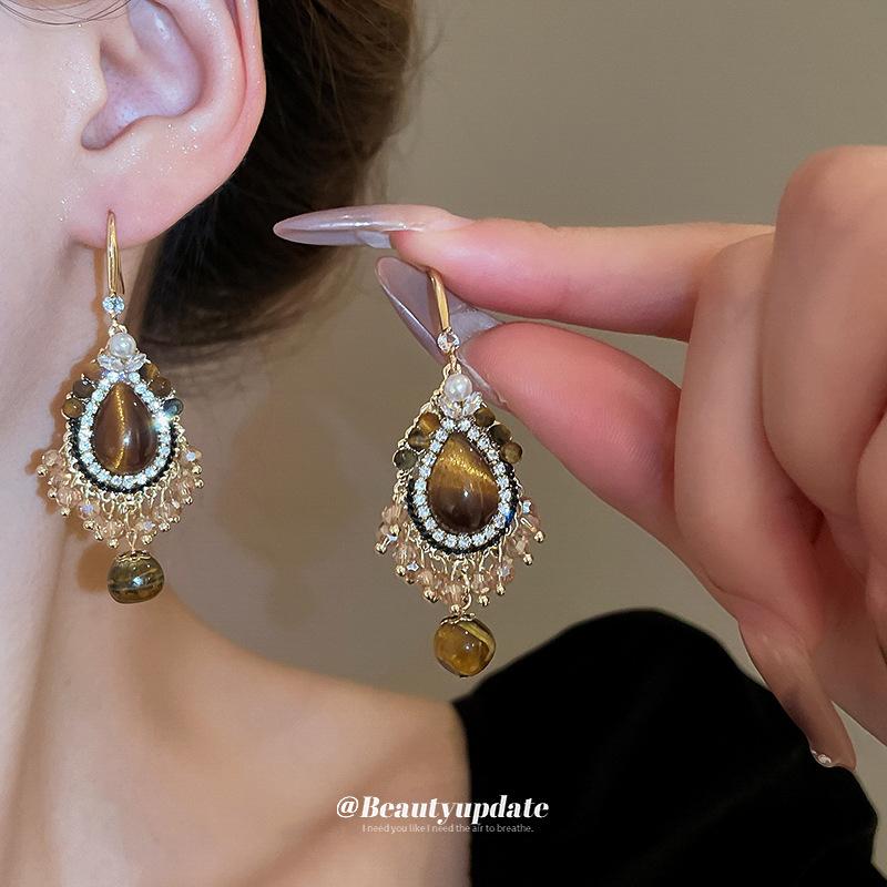 

Tassel retro design ladies earrings різнокольоровий