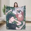 A Silent Voice Super Warm Blanket Japanese Anime Picnic Plush Bedding Throws Comfortable Couch Flannel Bedspread Sofa Bed Cover
