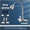 304 Stainless Steel Wall-Mounted Sensor Kitchen Faucet