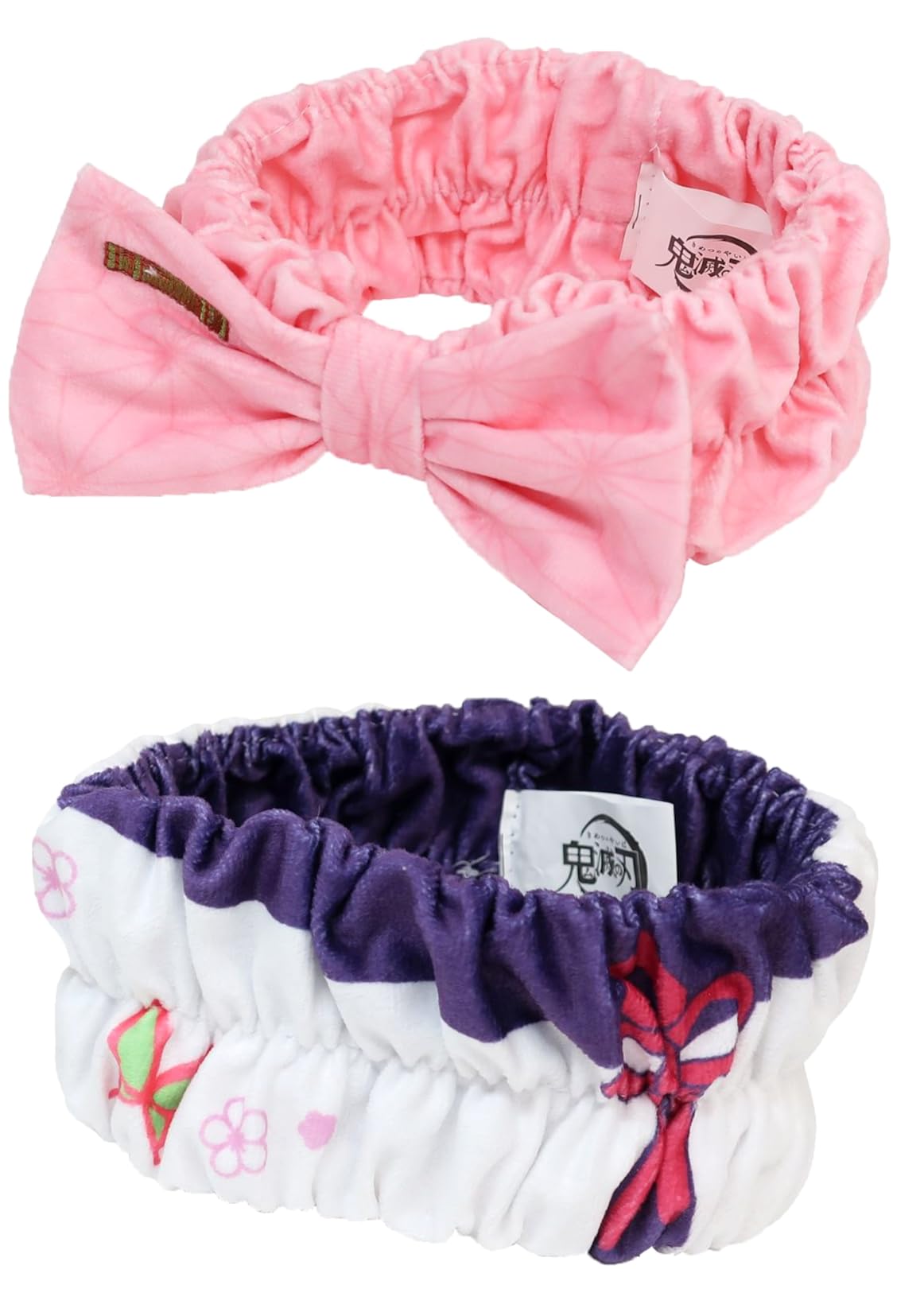 

Demon Kimetsu no Yaiba Headband Set of 2 Patterns Nezuko K Company Slayer (Kamado Pink/Tsurihana Kanao)