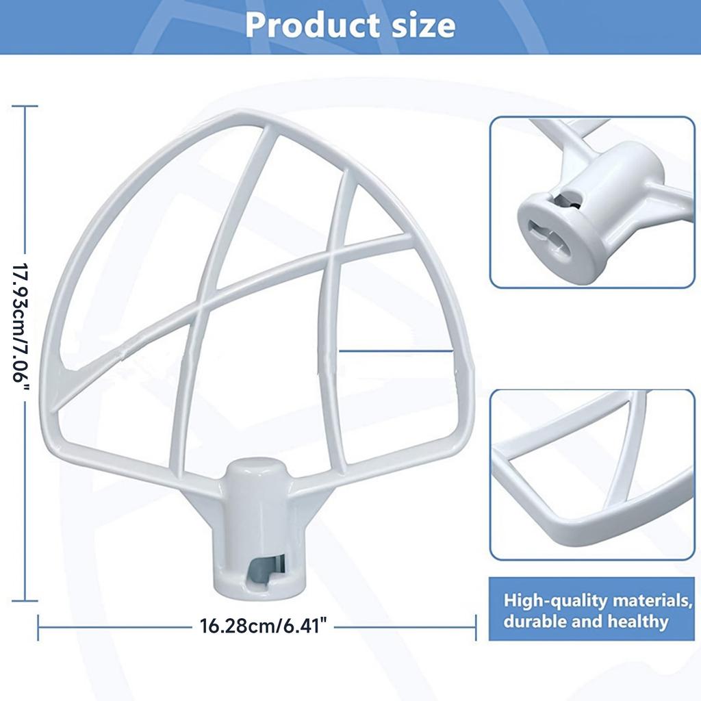 Coated Flat Beater for 5.5-6QT Stand Mixer Dough Mixing Paddle Mixing Head Pasta Attachments for Kneading Blending